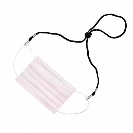 Black Face Mask Lanyard - Keep your ears away from the pain of wearing a mask for a long time