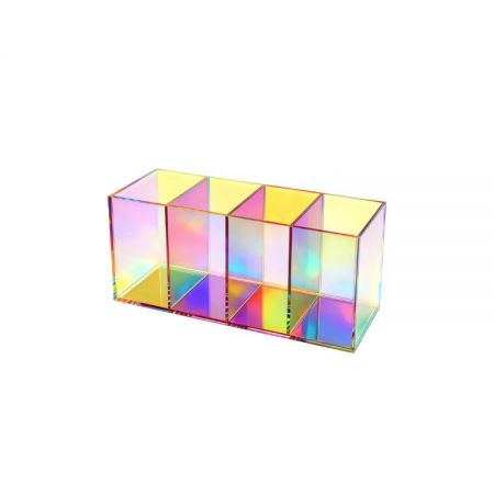 Giá đỡ bút acrylic - Giá đỡ bút chì acrylic bán buôn số lượng lớn với 4 ngăn tổ chức bàn làm việc có màu sắc rực rỡ cho văn phòng phẩm.
