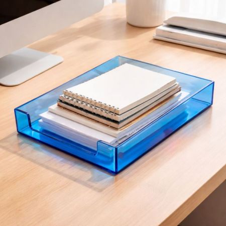 กล่องเก็บไฟล์อะคริลิคขายส่งสำหรับการจัดซื้อเครื่องเขียนสำนักงานขนาดใหญ่