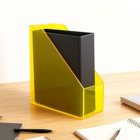 Robuste Acrylordner in Großmengen für professionelle Büroorganisation und Präsentation von Marketingmaterial.