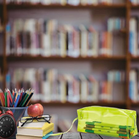 Bolsa transparente para lápis