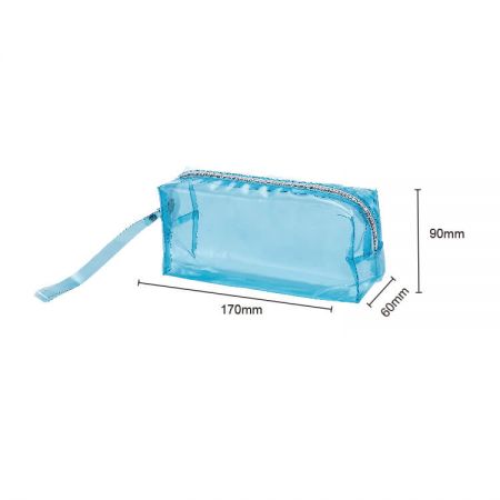 Bolsa transparente com zíper