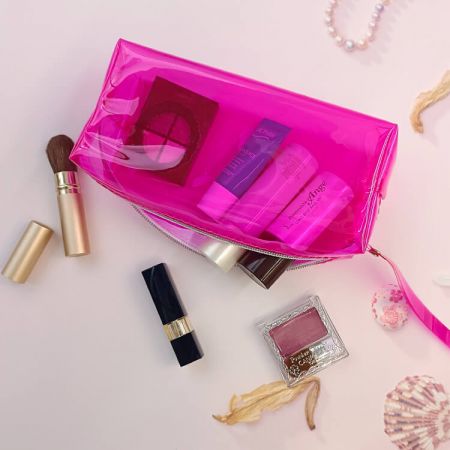 Bolsa transparente com zíper