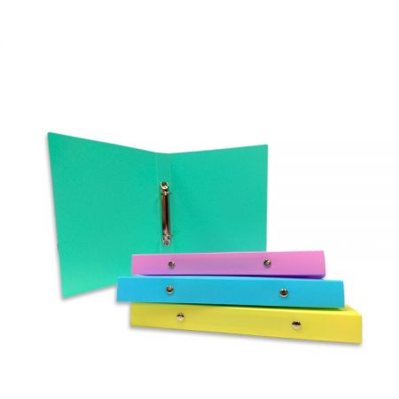 OEMパステルポリプロピレン2リングバインダー(学校用品用)