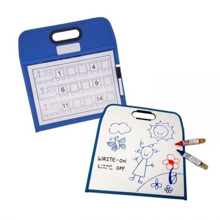 Portable Dry Erase Pocket - Reusable Dry Erase Pocket Board with Handle