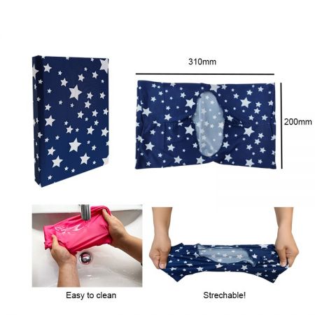 Reusable fabric book cover