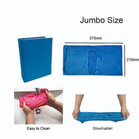 Funda de libro de tela reutilizable de tamaño jumbo