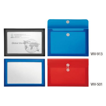 Папка с окном. - Прозрачный карман для титульного листа