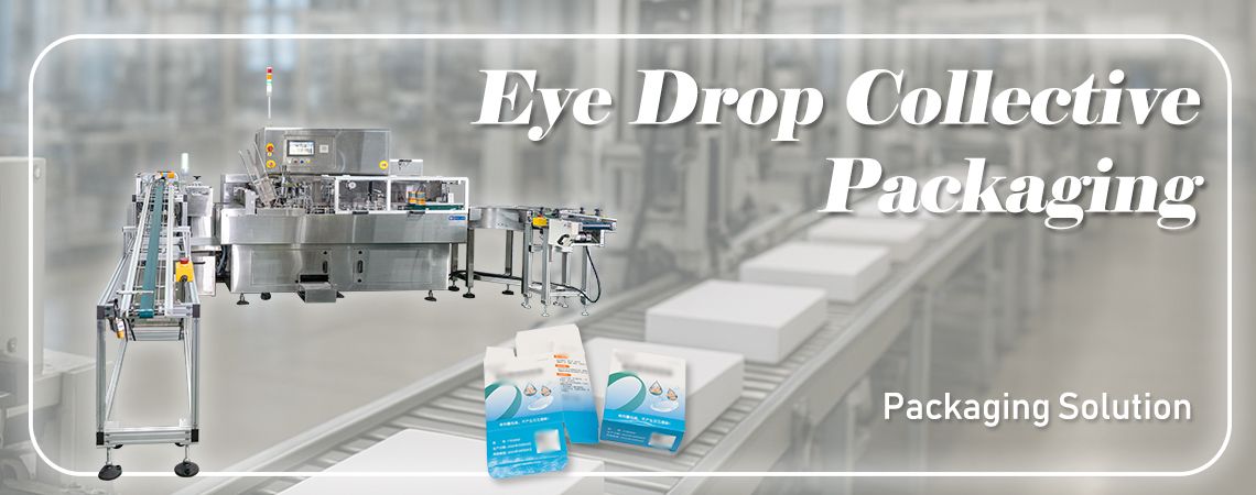 Machine d'emballage horizontale intermittente, CHS-120(CE) intégrée avec comptage et empilage pour l'emballage collectif de gouttes oculaires
