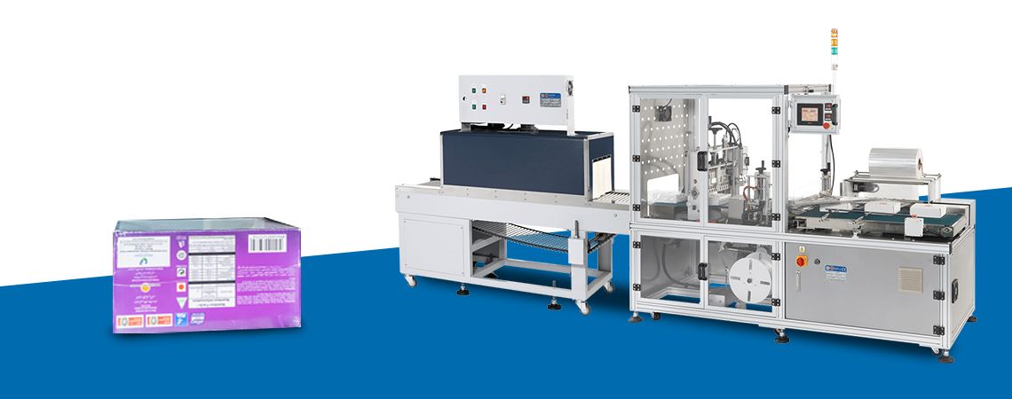 Auto Side Sealer with Heat Shrink Tunnel, USA-004BR(CE) + DS-400L for Jelly Product Solutions Planning