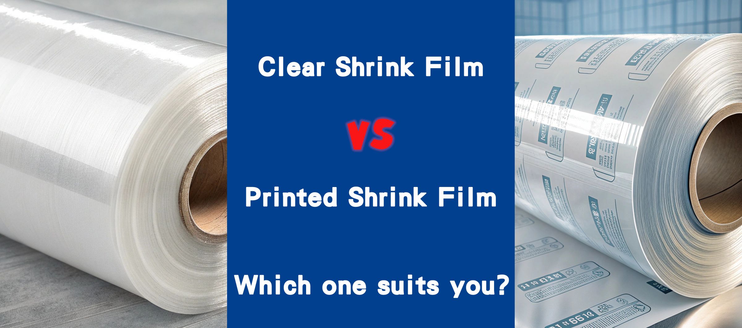 투명 수축 필름 vs. 인쇄된 수축 필름: 어떤 것이 당신에게 적합할까요?