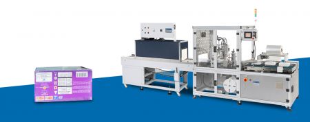 파키스탄의 젤리 제품 - 열수축 터널이 있는 자동 측면 밀봉기, USA-004BR(CE) + DS-400L 젤리 제품 솔루션 계획
