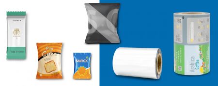 Roll stock flexible packaging film - Roll stocks flexible packaging film working with automated equipment enhance production efficiency.