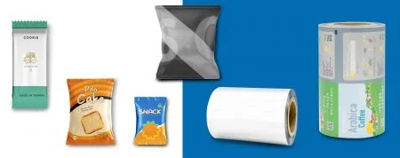 Roll stock flexible packaging film - Roll stocks flexible packaging film working with automated equipment enhance production efficiency.