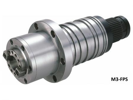 The Spindle Driven by Pulley with Housing Diameter 100 - Pulley Driven spindle with Housing diameter 100. Max. speed:10,000 ~ 15,000rpm