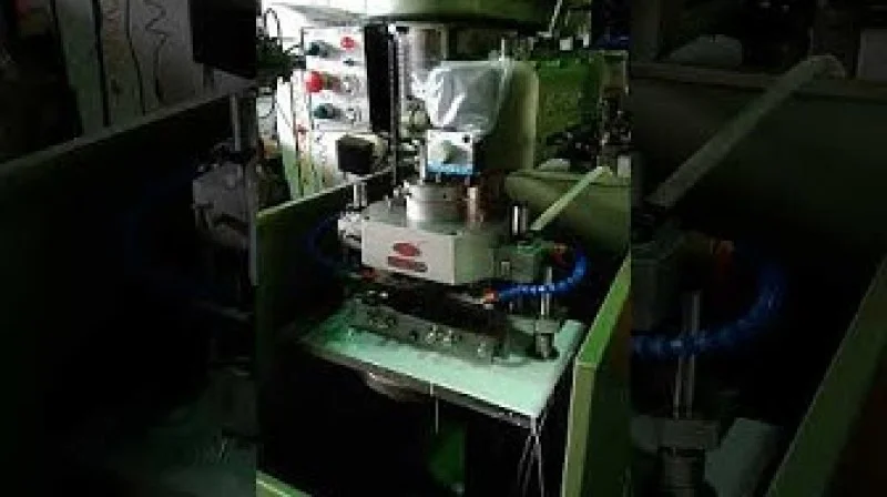 KONFU high-performance drilling machine for screw shanks during pre-shipment testing.