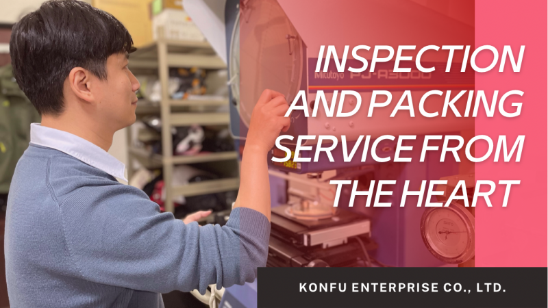 KONFU Enterprise's dedicated team performing quality control inspection and custom packing for fastener tooling shipments.