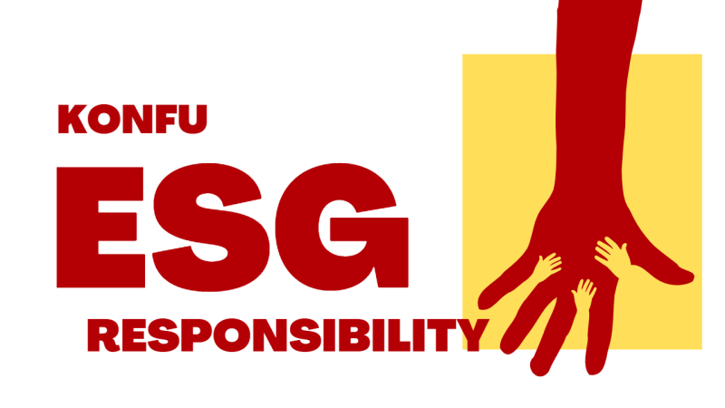 KONFU Enterprise's logo representing its commitment to ESG responsibility and community engagement through youth education support.