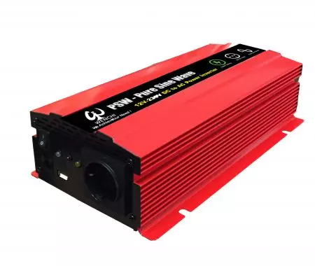 600 W:n LCD-älykäs puhdas siniaaltovirtamuunnin 12 Vdc - 220 Vac - WINVPA6 600 W:n puhdas siniaaltoinvertteri