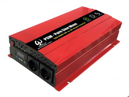 2000W LCDディスプレイ付きスマート正弦波電力変換器 12V DCから220V AC - PSW 2000W LCDスマート正弦波電力コンバータ