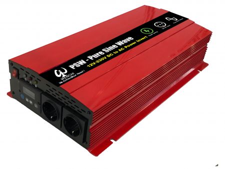 2500W LCDディスプレイ付きスマート正弦波電源アダプター 12V DC~220V AC - PSW2500W LCDスマート正弦波電力コンバータ