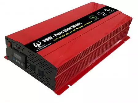3000 W:n LCD-älykäs puhdas siniaaltotehoinvertteri 12 Vdc - 110 Vac - 3000P12
