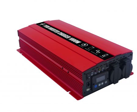 1000W LCDスクリーンディスプレイインテリジェント正弦波電力コンバータプラスバッテリー充電器12V30A24V15A - PSCインバータバッテリー充電器1000W
