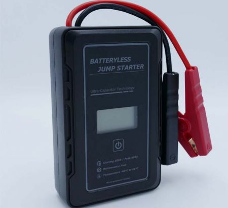 12V300A DISPLAY LCD ULTRACAPACITOR JUMP STARTER - WenchiUltraCapacitor Jump Starter 300 Amp