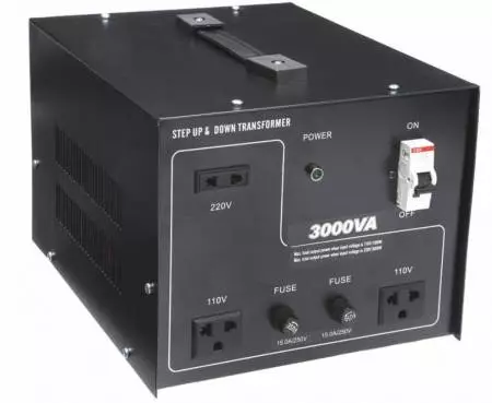 110V/220V AC から 220V/110V AC 変圧器 - 3000VA - 聞祺3000VA 昇圧および降圧 110V-220V から 220V-110V 電圧安定化コンバータ