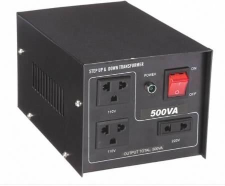 110V/220V AC から 220V/110V AC 変圧器 - 500VA - 聞祺500VA 昇圧および降圧 110V-220V から 220V-110V 電圧安定化コンバータ