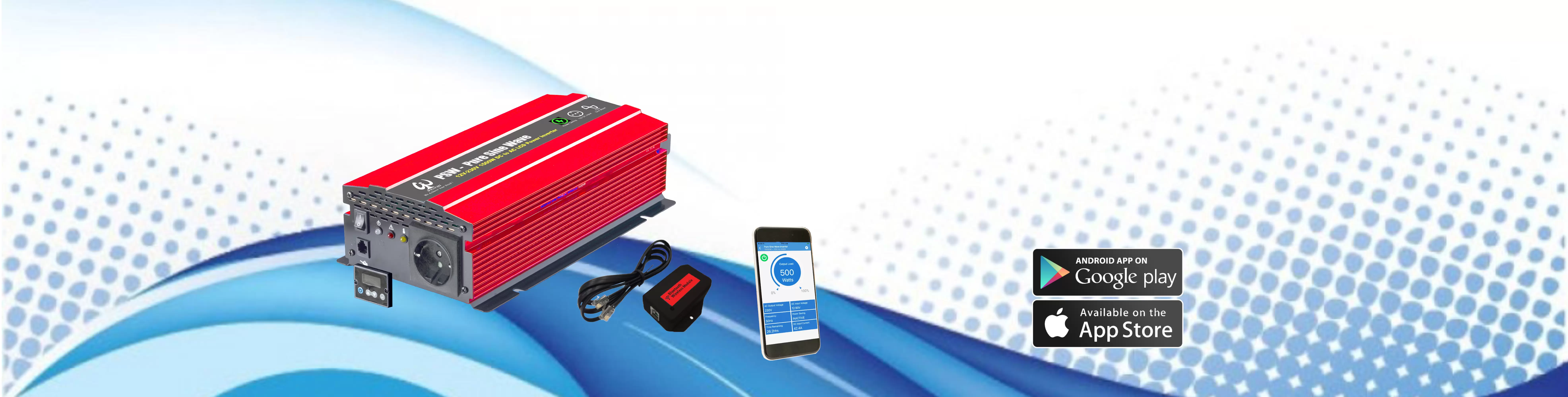 Älykäs invertteri Sovellus ja Bluetooth
