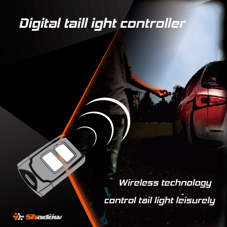 Controlador de luz trasera digital con mecanismo de protección de corriente inversa incorporado.
