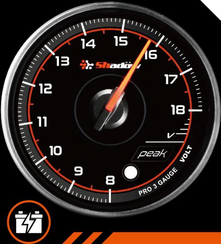 Voltage Racing Gauge - Voltage Electronic Racing Gauge Measurement Range is 8V ~ 18V