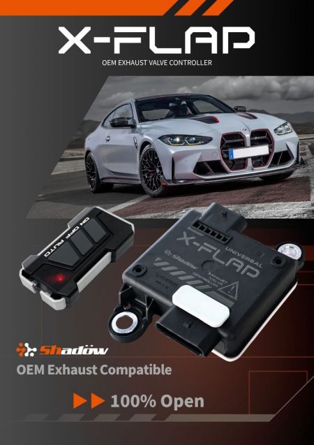 【新品發表】Shadow X-FLAP 排氣閥門控制器
內建屏蔽模組｜原廠系統相容設計 - X-FLAP 排氣閥門控制器
內建屏蔽模組