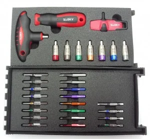 Master Kit Torque Screwdriver - Master Kit Sloky torque screwdriver with bits of Hex, Torx and Torx Plus for different Nm torque adapters.
User friendly for CNC cutting tool of machining, turning and milling. Master Kit Torque Screwdriver - Master Kit Sloky torque screwdriver with bits of Hex, Torx and Torx Plus for different Nm torque adapters.
User friendly for CNC cutting tool of machining, turning and milling.