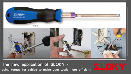 Представление нового применения Sloky - использование момента для кабелей, чтобы сделать вашу работу более эффективной! - подготовка кабеля