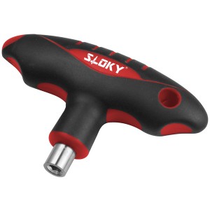 T型柄 - T-Flying Handle for Sloky torque screwdriver with bits of Hex, Torx and Torx Plus for for torque bigger than 2Nm.
User friendly for CNC cutting tool of machining, turning and milling.