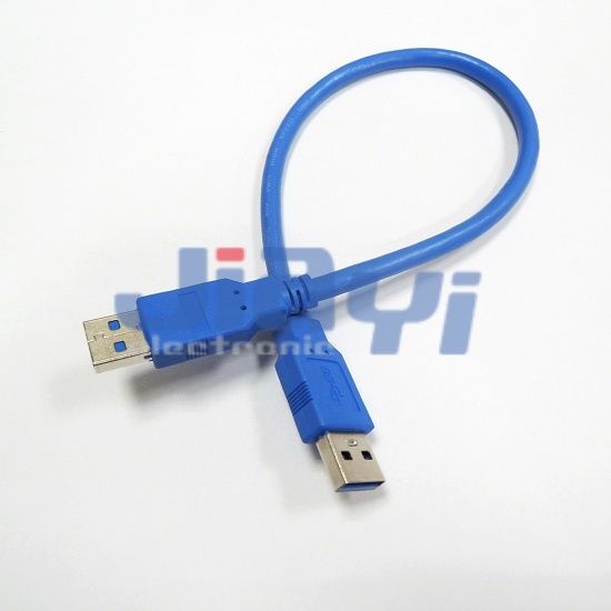 Ensamblaje de cable USB 3.0 tipo A macho - Ensamblaje de cable USB 3.0 tipo A macho