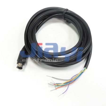 Сборка кабеля с литым разъемом Mini Din