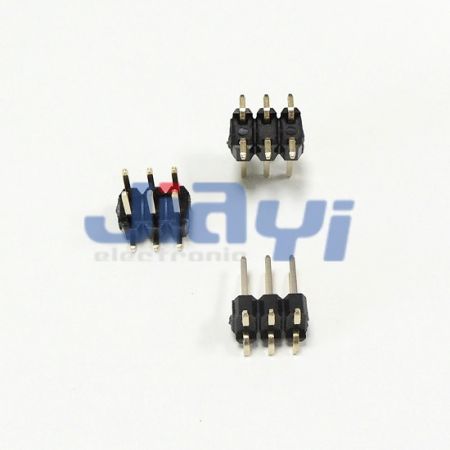 Conector de cabeçote de pino SMT de dupla fila com passo de 2,54 mm