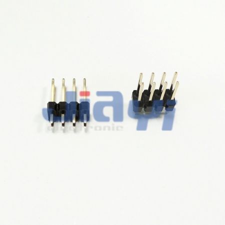 Conector de cabeçalho de pinos de passo 2,0 mm. - Conector de cabeçalho de pinos de passo 2,0 mm.