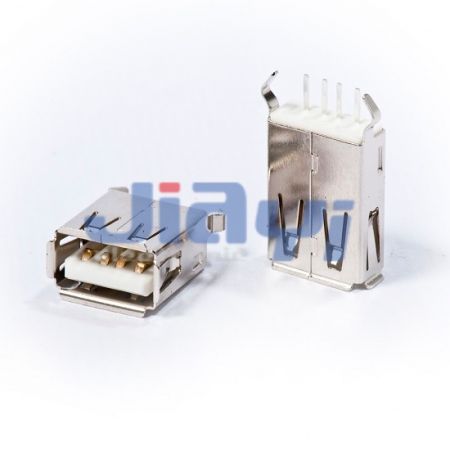 メスストレートPCB USBコネクタ