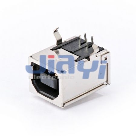Conector PCB USB B fêmea ângulo reto