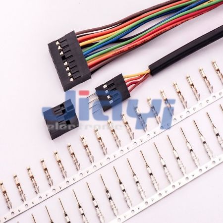 Fabrication et fourniture de connecteurs de carte à fils Dupont Pitch 2,54  mm de qualité
