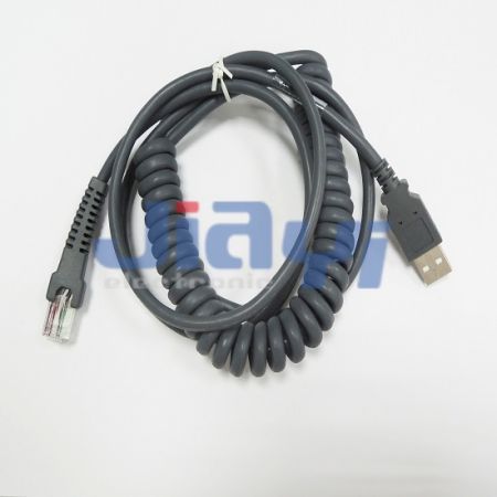 Coil Barcode Scanner USB Cable