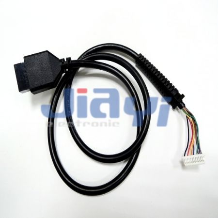 Fiação de cabo sobre-moldado