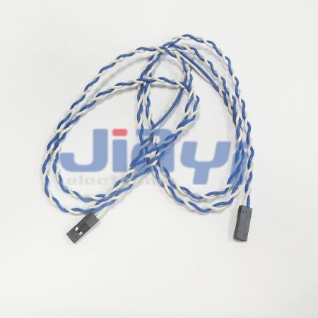 Maßgeschneiderte 2,54 mm Raster 4 Pin Dupont Jumper Kabel