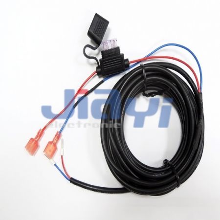 Conector de fusível do tipo moldagem com chicote de fios