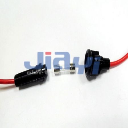 Conjunto de cables con soporte de fusible en línea