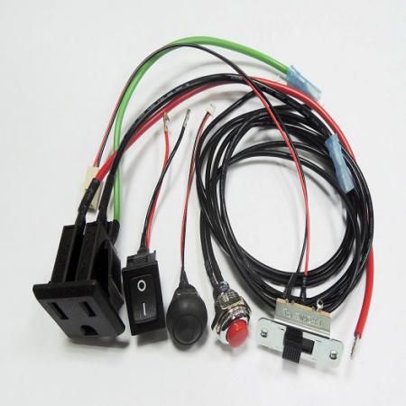 Arnes de cables para enchufe y interruptor de corriente - Arnés de cableado de alimentación, Enchufe IEC